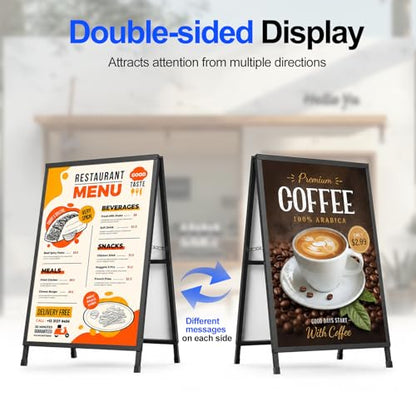 24×36 Inch Slide-in Folding A-Frame Sign Holder (Frame Only)
