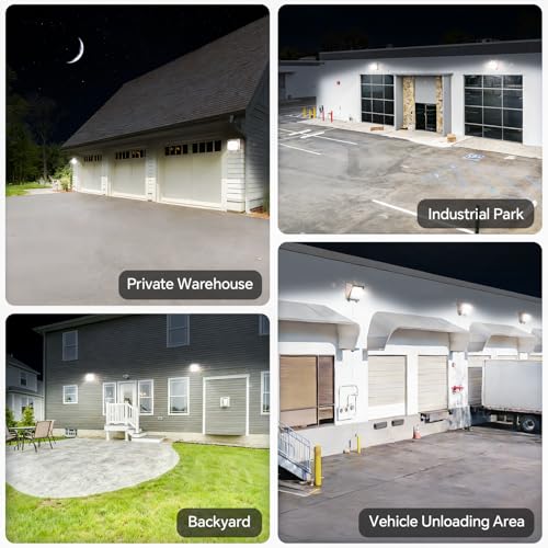 LED Wall Pack Light 75/60/45W 3CCT 9750LM IP65 Waterproof 2Pack ETL - size: 75W
