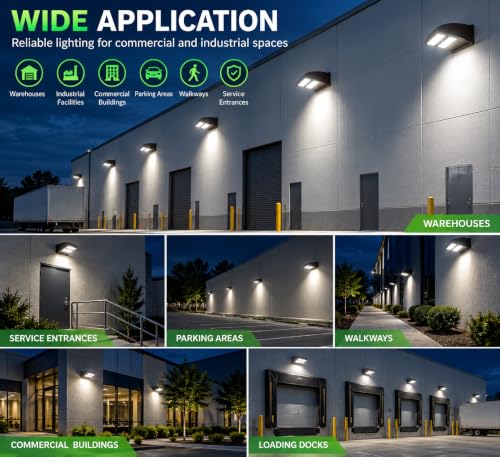 120W Rotatable LED Wall Pack Light 5000K Adjustable Head Outdoor Fixture - color: 120W