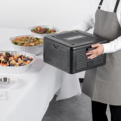Restaurantware Black Epp Food Pan Carrier, 15 x 8.7 In - size: 14 Quart