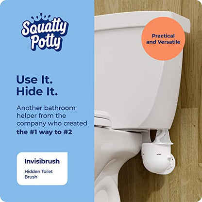 Squatty Potty Invisibrush Hidden Toilet Brush with Holder