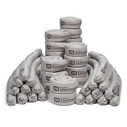 PIG Original Absorbent Sock - 40 Socks - 3" x 42" - Absorbs Up to 64 Oz Per Sock - 404 - size: 40 Count