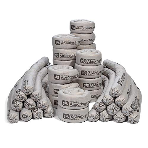 PIG Original Absorbent Sock - 40 Socks - 3" x 42" - Absorbs Up to 64 Oz Per Sock - 404 - size: 40 Count
