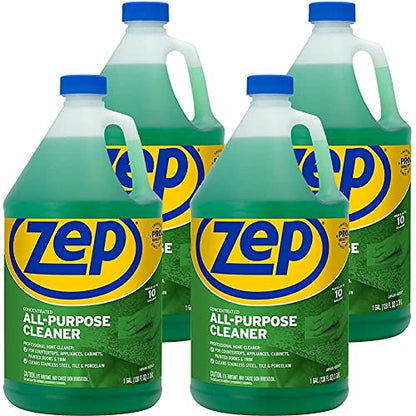 Zep All-Purpose Cleaner and Degreaser - 1 Gallon (1 Unit) ZU0567128 - Heavy Duty Industrial Cleaner for Business & Household Used in Kitchen,Countertops,Appliances,Walls and Floor Surfaces (Pack of 4) - size: 128 Fl Oz (Pack of 4)