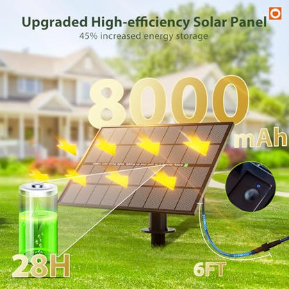 addlon 102FT Solar String Lights Outdoor, Waterproof,Dimmable, Last 20+ Hrs - size: 96+6FT