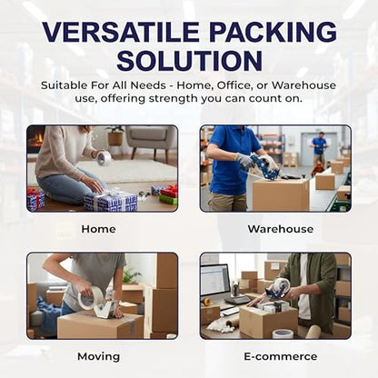 Clear Packing Tape 2 MIL Thick - 36 Heavy-Duty Wrapping Tape - 110-Yard Length, 3960 Total Yards 1.88-Inch Wide Strong Adhesive Rolls for Moving, Office Packaging, Storage Organization & Warehouse - size: 36 Rolls, style: Heavy Duty (1.88 x 110)