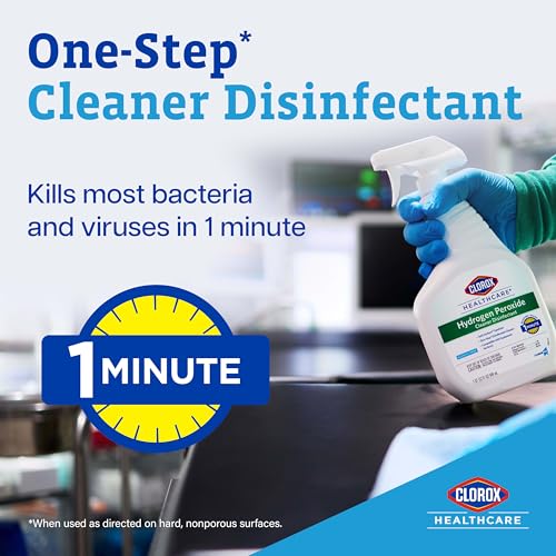 Clorox Healthcare Hydrogen Peroxide Disinfectant Cleaner Spray, 32 fl. oz. - size: 32 Fl Oz (Pack of 1)