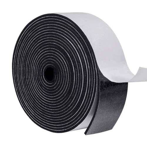 MAGZO 2in Wide X 1/8in Thick Foam Insulation Tape for Large Gaps - size: 2in * 1/8in * 16FT