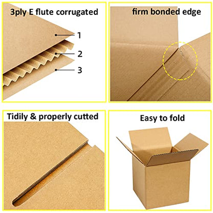 zmybcpack 40 Pack Small Shipping Box 6x6x6 inch, Corrugated Cardboard Mailer Shipping Boxes for Small Business Packing Mailing - size: 40 pack 6"x6"x6"
