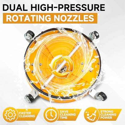 RIDGE WASHER Power Washer Surface Cleaner with Dual Handle, 16.5 Inch - size: 16.5" Pressure Washer Surface Cleaner