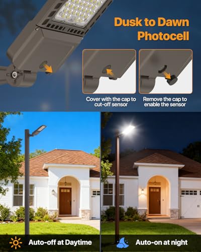 200W Parking Lot Lights: 30,000LM, 150LM/W 5000K Arm Mount 2Pack - color: Adjustable Arm Mount 200W 2P