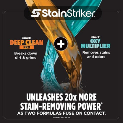 Shark StainStriker Portable Carpet/Upholstery Cleaner, 3 Tools, PX206BRN - style: StainStriker + 3 Tools + XL Cleaning Solutions