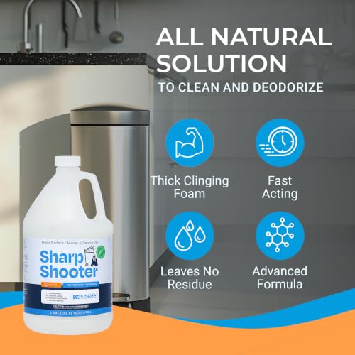 Sharpshooter Trash Can Cleaner, Odor Eliminator & Degreaser, Citrus, 1 Gal - size: 128 Fl Oz (Pack of 1)