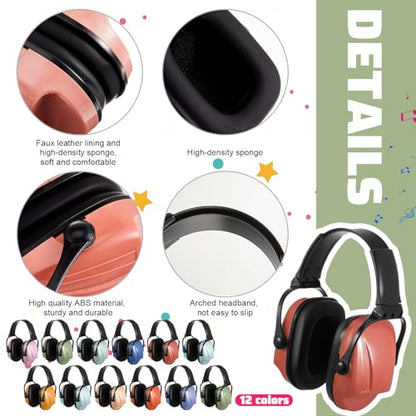 Amylove 12 Pcs Kids Noise Cancelling Headphones Ear Muffs Elegant Style - size: Universal Fit (kids & Adults), style: Elegant Style