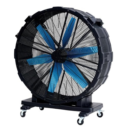 Albott 48 Inch Industrial Drum Fan with Wheels, 17,660 CFM High Velocity - size: 48 Inch