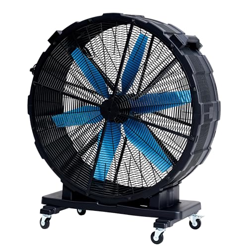 Albott 48 Inch Industrial Drum Fan with Wheels, 17,660 CFM High Velocity - size: 48 Inch