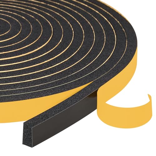 Yotache Weather Stripping Door Seal Strip 1/2x1/4 inch, 16.5 Ft - size: 1/2"x1/4"x16.5 FT