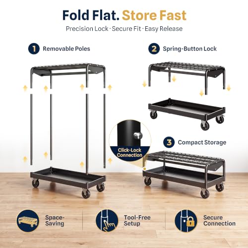 HOKEEPER Clothes Rack Load 1000LBS Commercial Clothing Rack Heavy Duty - size: 20"D*47.2"W*70.5"H