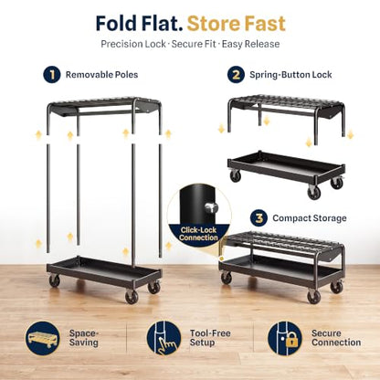 HOKEEPER Clothes Rack Load 1000LBS Commercial Clothing Rack Heavy Duty - size: 20"D*47.2"W*70.5"H