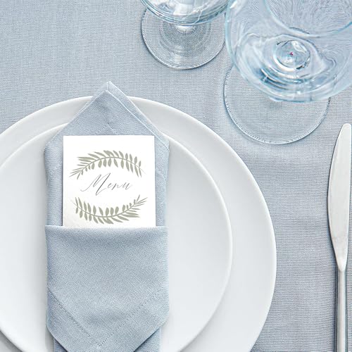 100 Pack Ultra Thick White 4" x 9" Menu Cards for Wedding, Bars, & Restaurants - Extra Thick 120lb Cover White - Inkjet/Laser Printer Compatible
