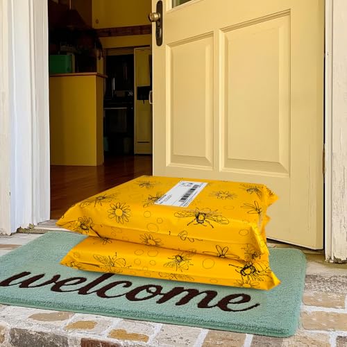 Cute Poly Mailers 12x15.5 Inch 50 Pcs, Bees Printed - color: Bees, size: 12x15.5 Inch 50Pcs