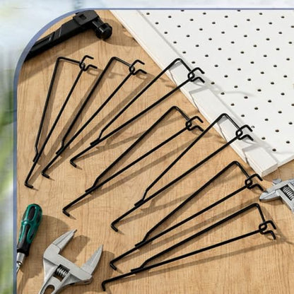 Shimeyao 20 Pcs 12 Inch Pegboard Shelf Brackets, Black - color: Black, size: 12 Inch