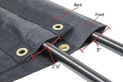 Mytee Products 7' x 15' Dump Truck Vinyl Coated Mesh Tarps Cover with 5 Inch 18oz Double Pocket - size: 7 ft x 15 ft