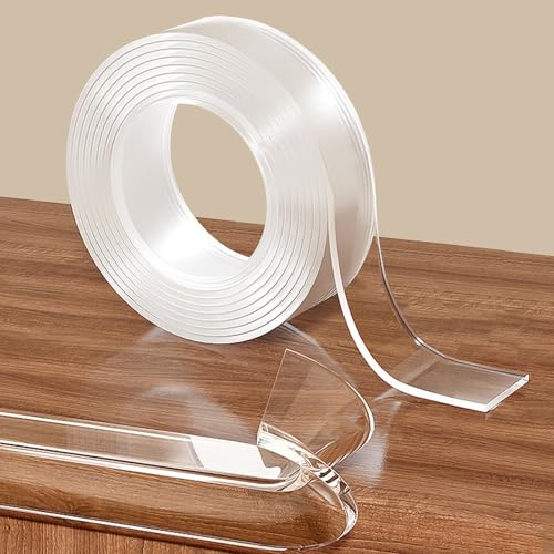 1.18 in x 13.12 FT Clear Edge Protector Strip Sharp Edge Wrap Cover Tape - size: 1.18in x 13.12FT, 1 Roll, 0 Corners