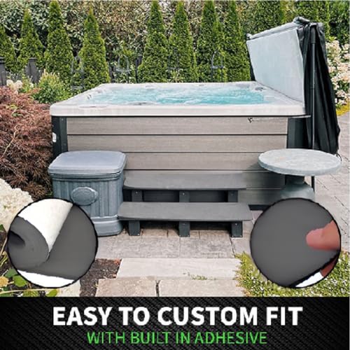 XCEL Marine Foam Roll with Self Adhesive - Gray, 54" x 12" x 1/4" Closed Cell Foam Rubber Water Resistant Padding Sheet - Home, Marine, Garage, Automotive, Crafts & Cosplay (Gray, 54" x 12" x 1/4") - color: Gray, size: 54" x 12" x 1/4"