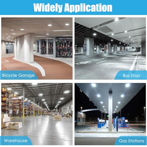 LED Gas Station Canopy Light, 150W/120W/90W, 100-277V, 21000LM - size: 1 Pack 150W