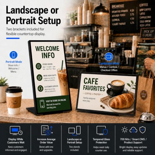 18.5" Countertop Digital Signage Display