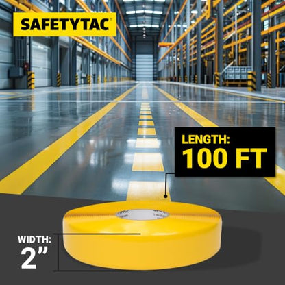 Industrial Floor Marking Tape (Gray, 2in x 100ft) - color: Gray, size: 2" x 100'