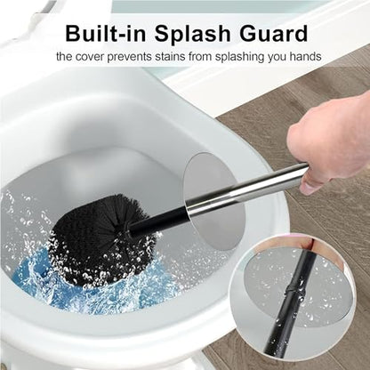 Toilet Brush and Holder Set for Bathroom, Stylish and Durable Cleaning Tool with Modern Design, Compact for Efficient Cleaning - style: Floral