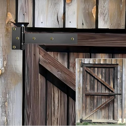 12 Inch Heavy Duty T Strap Hinges,Thickened Solid Steel