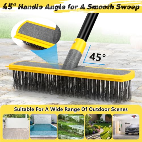 2 in 1 Stainless Steel Wire Brush Heavy Duty Floor Deck Scrub