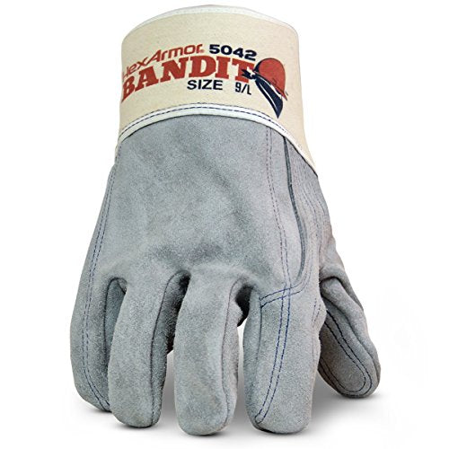 HexArmor Cut And Puncture Resistant Leather Work Gloves | Heavy Duty 5042 | Small - color: 5042 | Bandit Cowhide Leather A5, size: Small