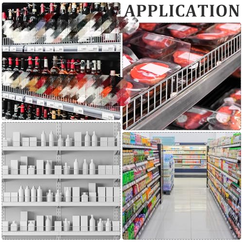 Yaocom 10 Pcs Gondola Shelf Fence 48x3'' Retail Front Wire Guard, Metal - color: Grey, size: 48" X 3"
