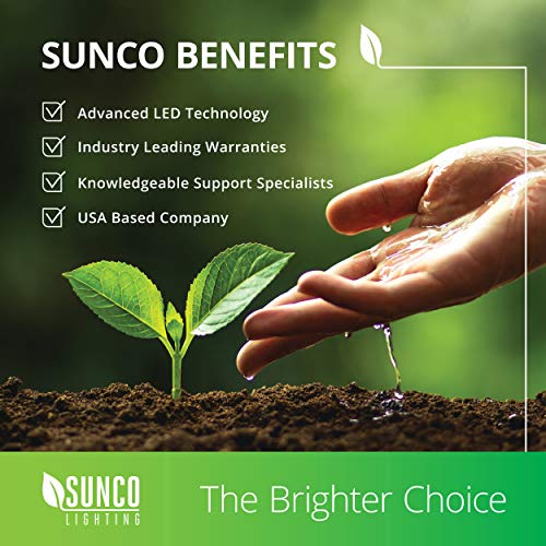 Sunco 2 Pack LED 2 Foot Linear High Bay Warehouse Lights, 110W, Dimmable