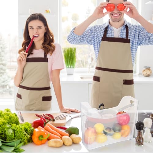 Beeveer 4pcs Plastic Freezer Organizer Bin with Wheel, 10 x 13.3 x 3.5 Inch - size: 10 x 13.3 x 3.5 Inch