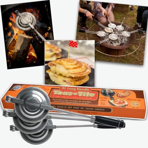 XL Long Handle Sandwich Grill 3-Pack, Handheld Sandwich Maker - size: 3-Pack XL