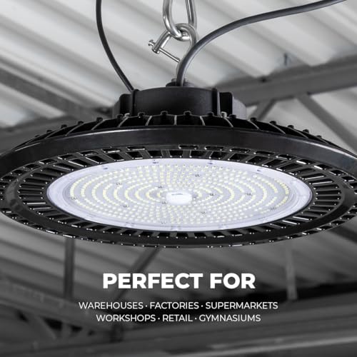 240W LED UFO High Bay Light, 38,400 Lumens, 4000K/5000K/5700K Selectable - color: 240W, size: 100-277V