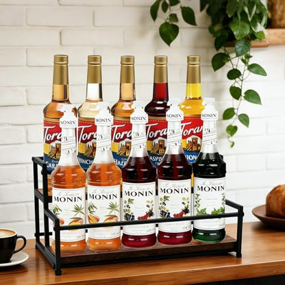 Coffee Syrup Rack Organizer, 2-Tier - color: 2-Tier
