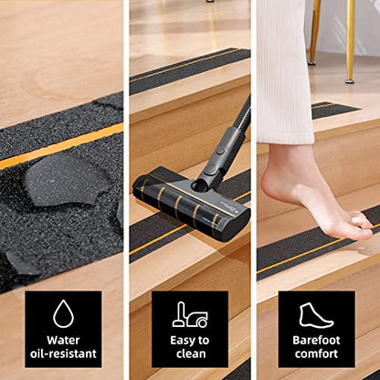 Reniteco 4" x33Ft Anti Slip Tape Reflective Black 1PC - color: 09-Black-Reflective, size: 4in x 33Ft
