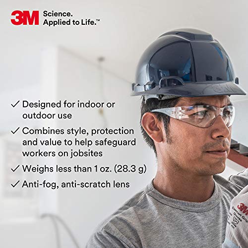 3M Safety Glasses, Virtua Protective Eyewear, Clear Lens, Clear Frame - size: 100 count
