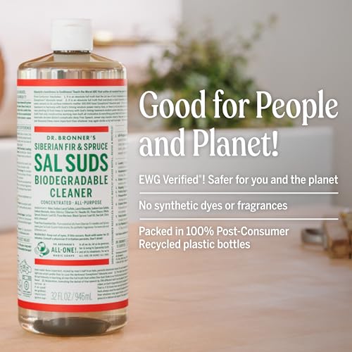 Dr. Bronner's Sal Suds All-Purpose Cleaner, Fir & Spruce Pine, 1 Gallon - size: 128 Fl Oz (Pack of 1)