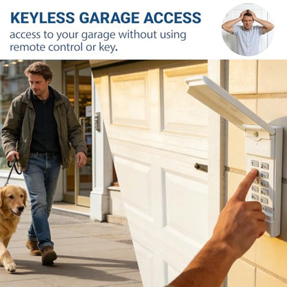 Garage Door Opener Keypad Replace for Linear Megacode MDTK DNT00058 - style: Linear MDTK keypad