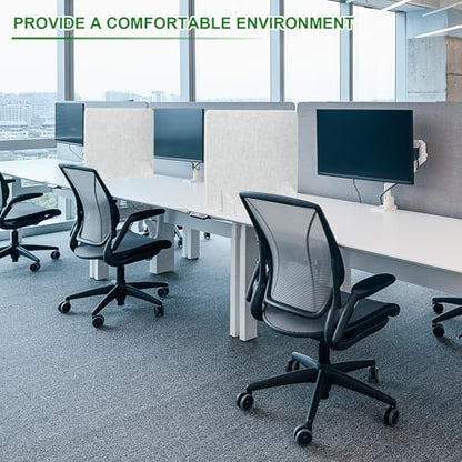 PATIKIL Desk Dividers 24" x 24",with 2Pcs Support Feet, Light Gray Style A - color: Light Gray Style a, size: 24" x 24"
