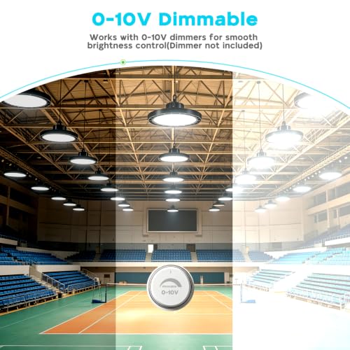 UFO LED High Bay Light,240W,36000LM 0-10V Dimmable 2Pack - size: 240W-2Pack