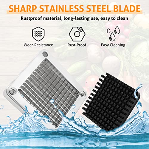 WICHEMI Chopper Blade 1/4" Inch Commercial Vegetable Dicer Blades, 2 Pack - size: 1/4" x2