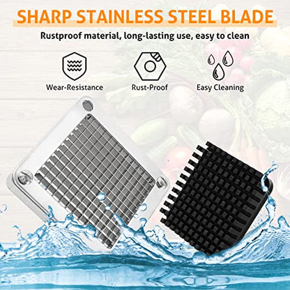 WICHEMI Chopper Blade 1/4" Inch Commercial Vegetable Dicer Blades, 2 Pack - size: 1/4" x2